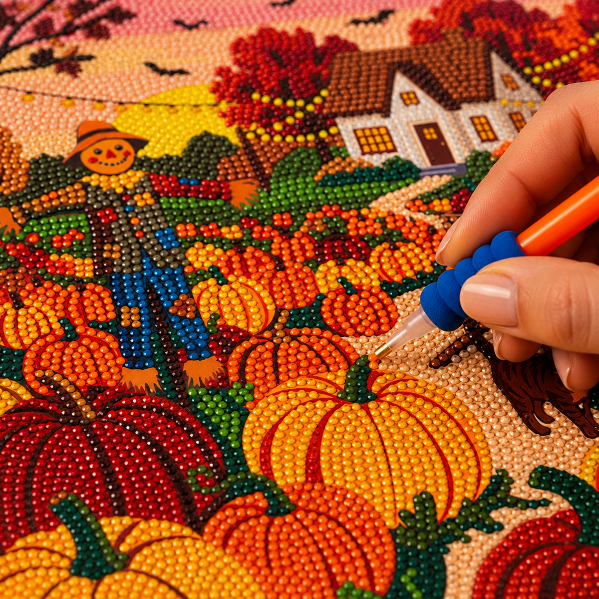 Fall Diamond Art Kit | Pumpkin Patch | DIY