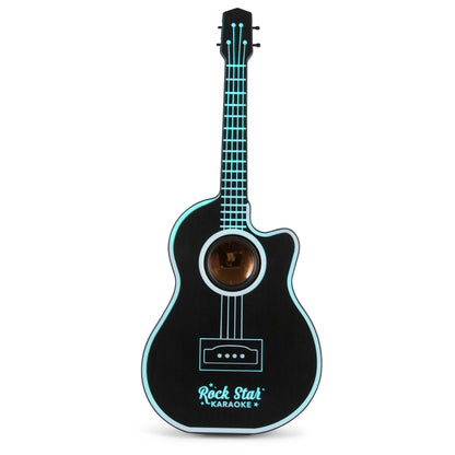Rock Star Guitar & Microphone Karaoke Set-Black