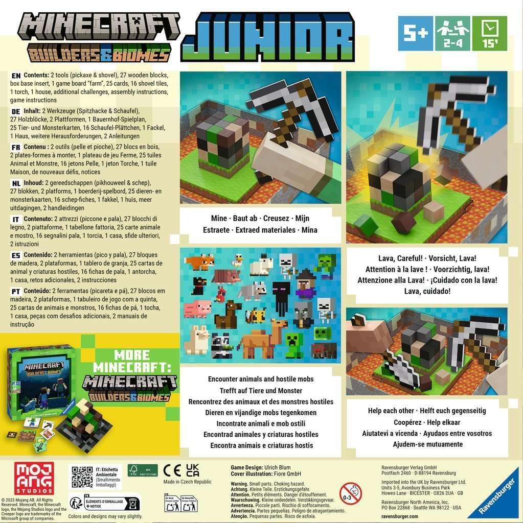 Minecraft Junior Builders & Biomes Game