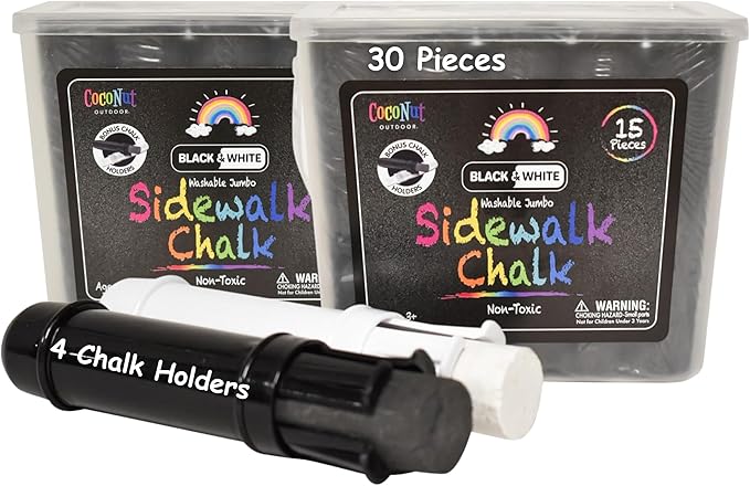 Sidewalk Chalk White 15 Piece