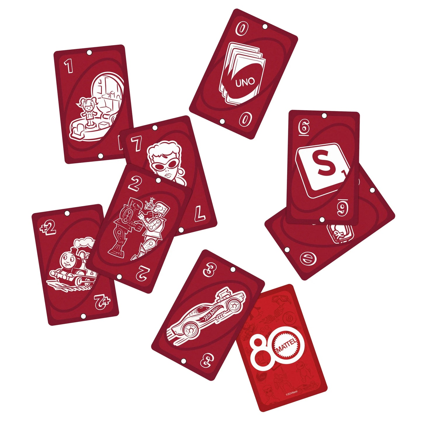 Uno: Mattel 80th Anniversary Ruby Red