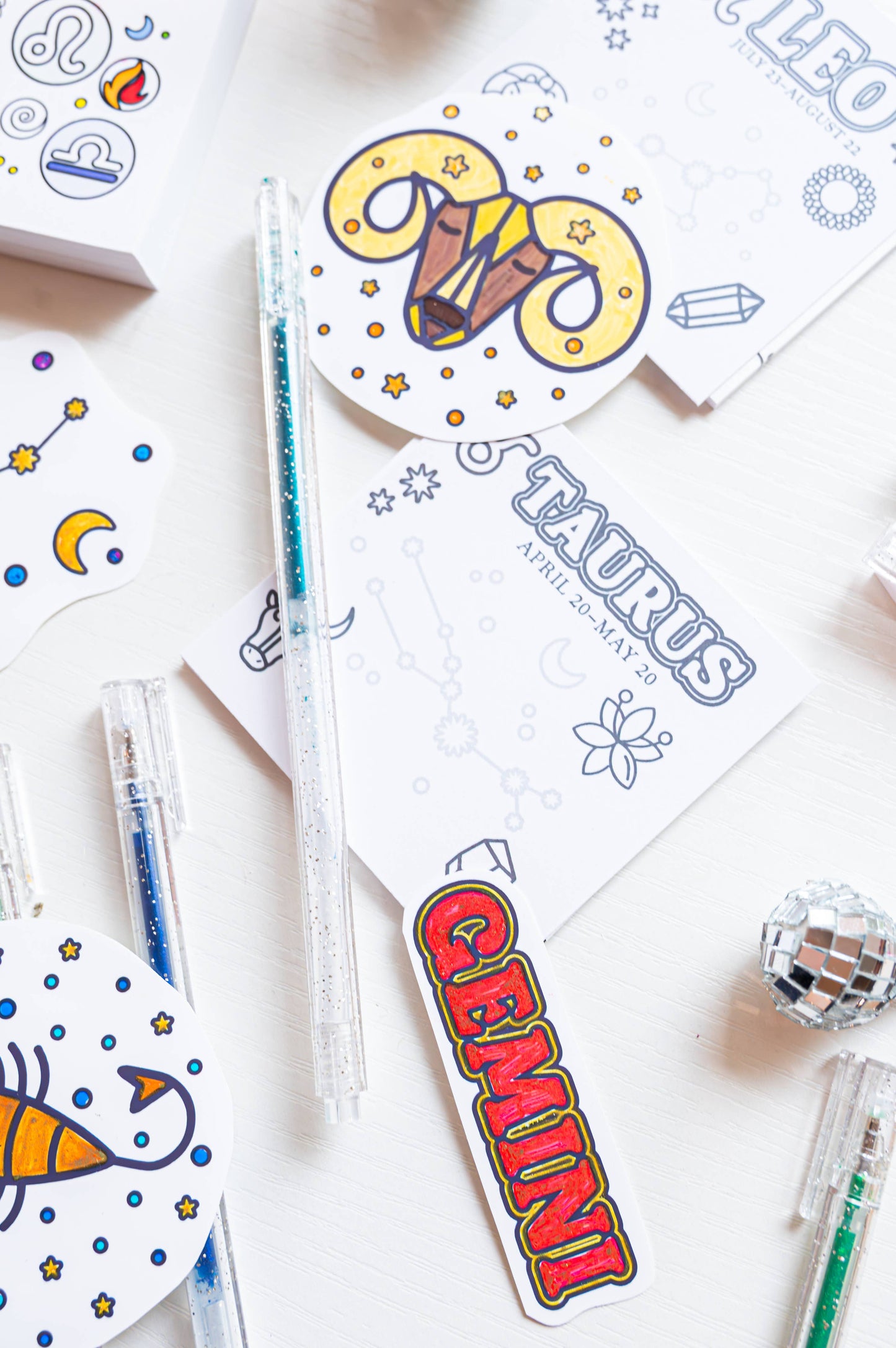 Grabie x A Brighter Year — Color The Cosmos Glitter Gel Pens