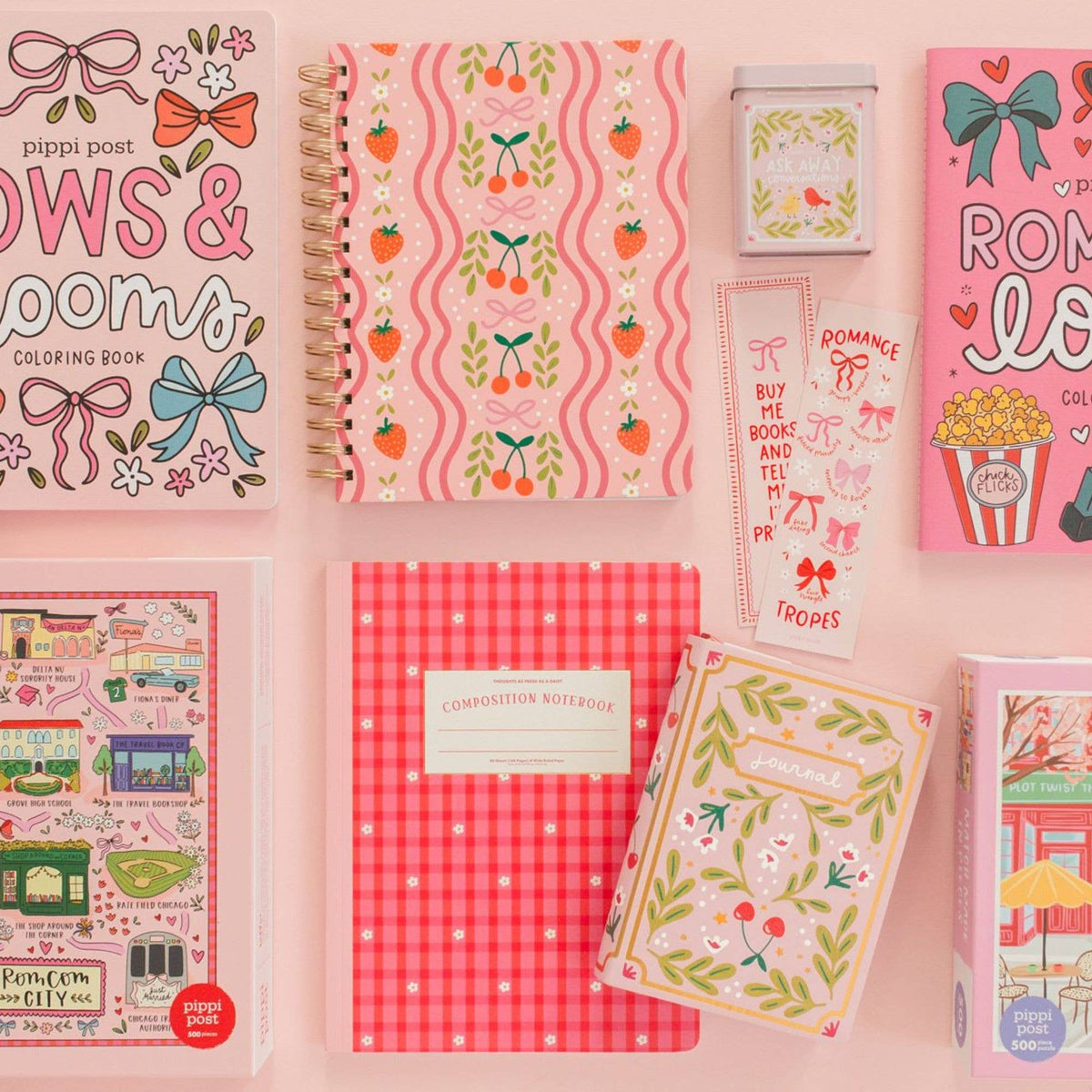 Gingham Daisy Composition Notebook