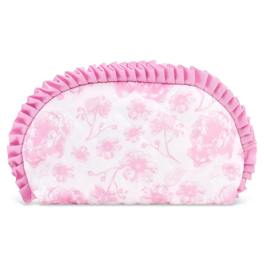 Pretty Pink Toile Cosmetic Bag