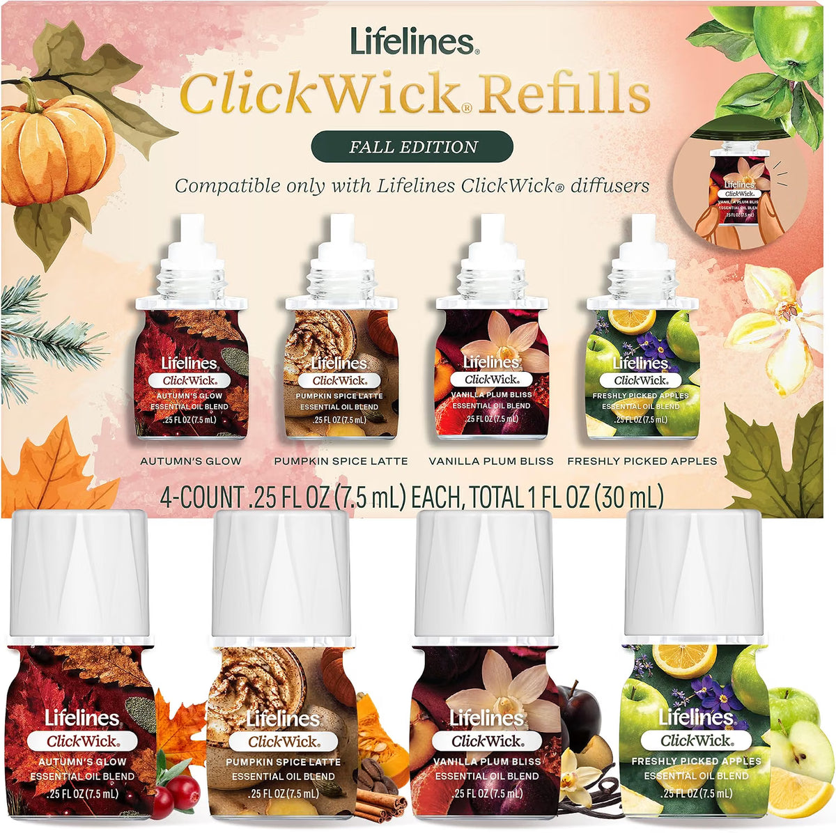 ClickWick Fall Collection - 4 pack