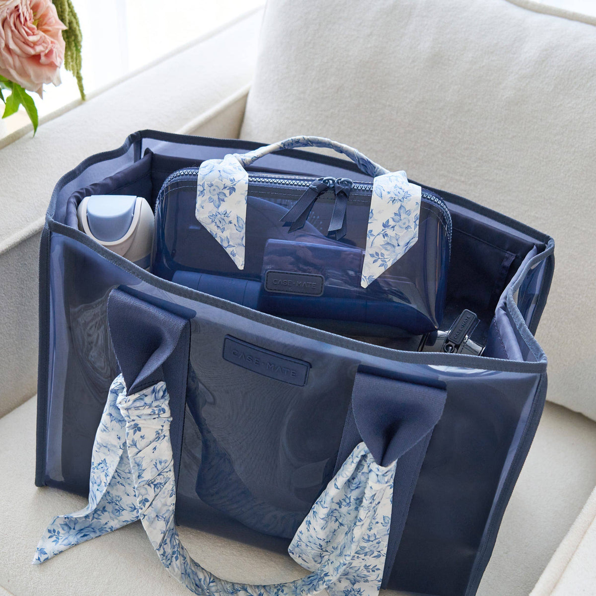 Jelly Cosmetic Bag – Waterproof Lay-Flat Makeup Bag