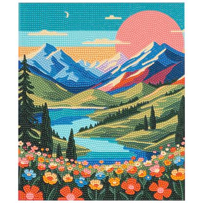 PixelPop™ Diamond Art — Reset Edition - Wildflower Ridge