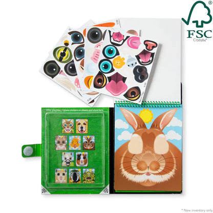 Make-a-Face Pets Reusable Sticker Pad