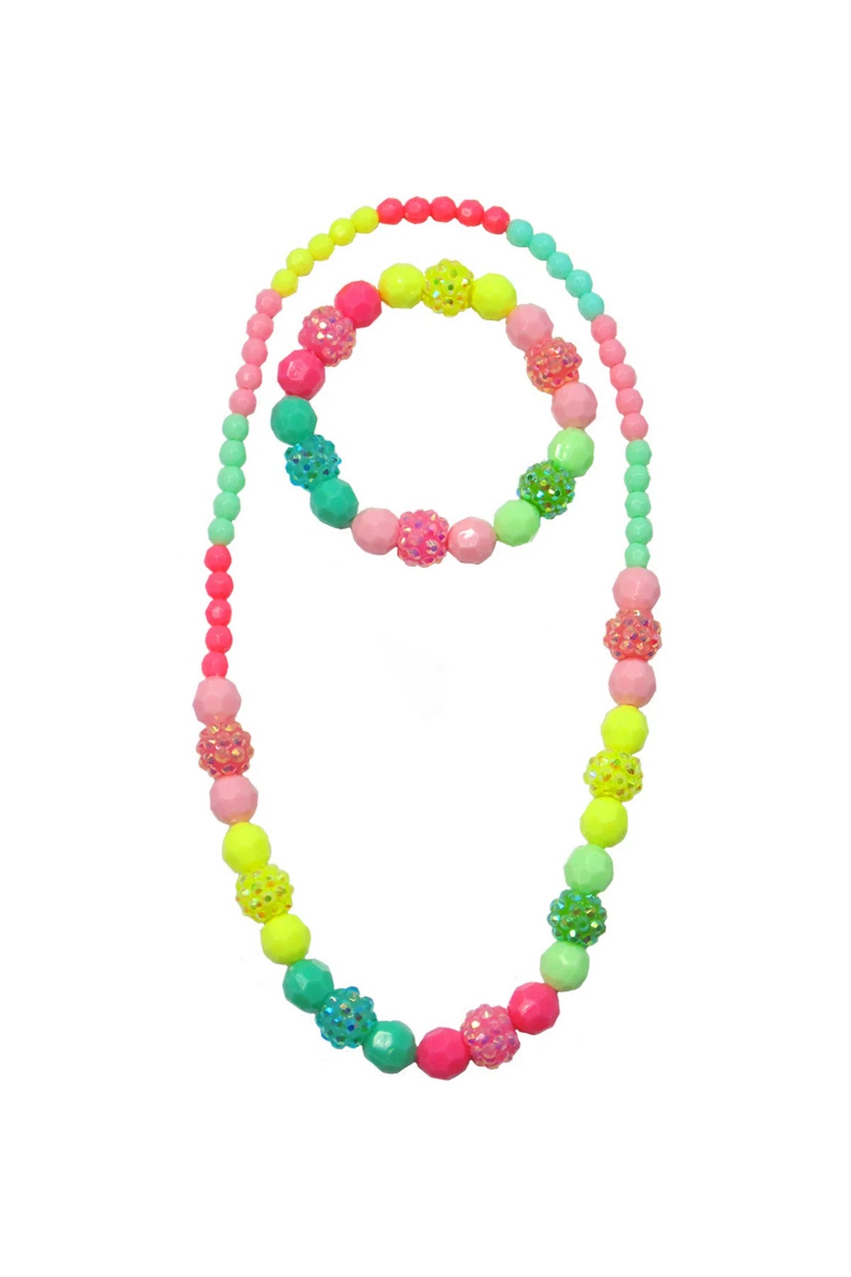 Great Pretenders Vividly Vibrant Necklace and Bracelet Set