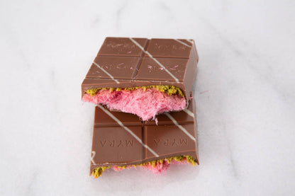 Viral Angel Hair Dubai Chocolate Bar - Pink Cotton Candy