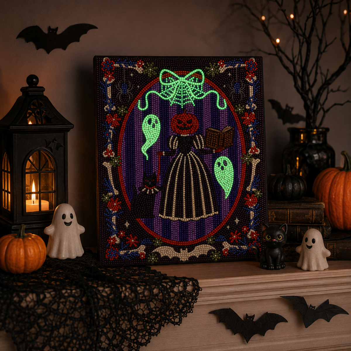 Halloween Diamond Art Kit | Headless Hostess | DIY