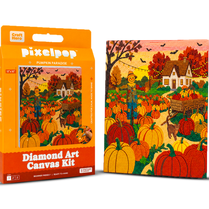 Fall Diamond Art Kit | Pumpkin Patch | DIY