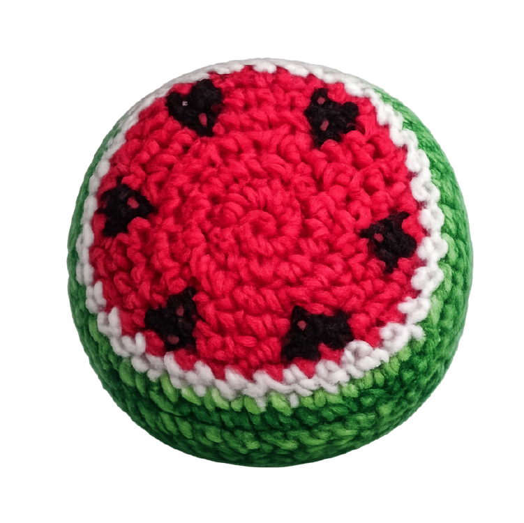 Extreme Retro Hand-Knitted Kick Pouch Footbag - 12/Display