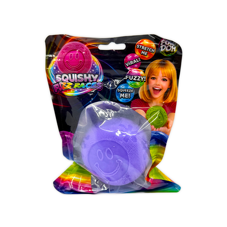 Fun Doh Fuzzy Face Squishy Sensory Toy Variety - 12/Display
