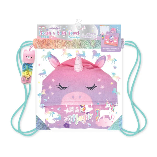 Hooded Beach & Bath Towel, Unicorn