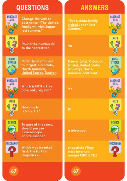 Brain Quest Grade 2 Smart Cards