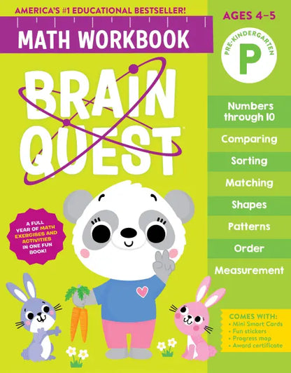 Brain Quest Math Workbook: Pre-Kindergarten