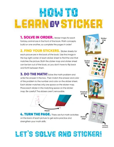 Learn by Sticker: Addition and Subtraction