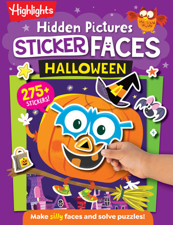 Halloween Hidden Pictures Sticker Faces