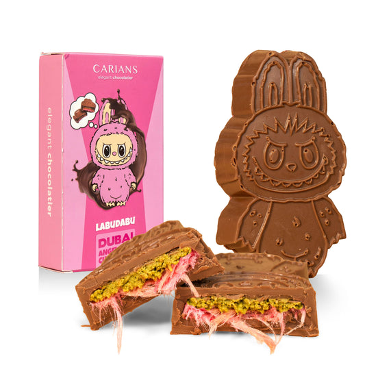 Labubu Angel Hair Dubai Chocolate Bar - Pink Cotton Candy