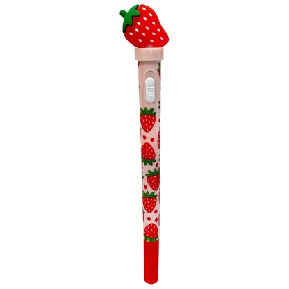 Strawberry Spinning LED Light-Up Pen