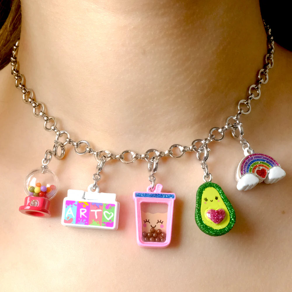 Charm IT Silver Chain Choker