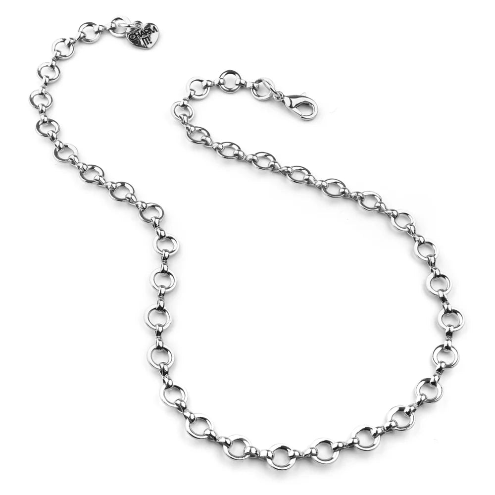 Charm IT Silver Chain Choker