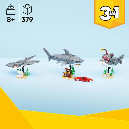 Fierce Shark with a Treasure Chest