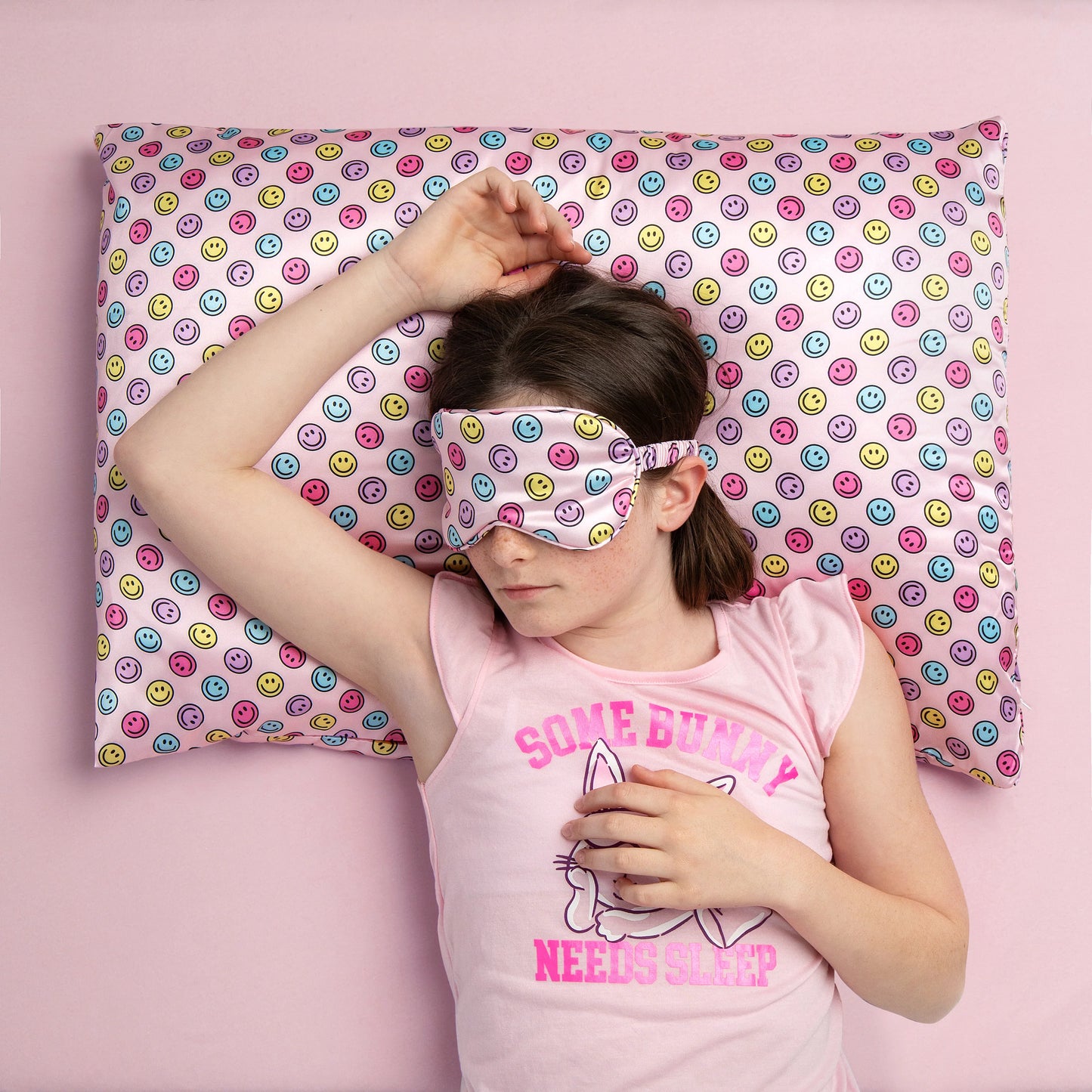 Satin Smiley Sleep Mask