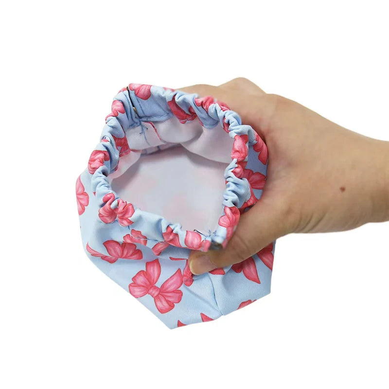 Blue Floral Pinch Pouch