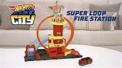 Hot Wheels City Super Fire Station Rescue playset