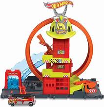 Hot Wheels City Super Fire Station Rescue playset