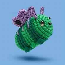 Carl the Caterpillar Woobles Crochet