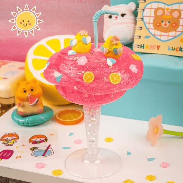 Pink Lemonade Clear Slime