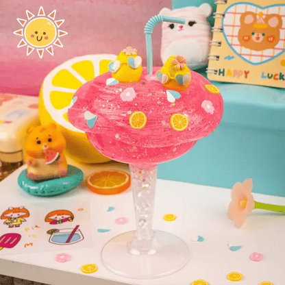 Pink Lemonade Clear Slime