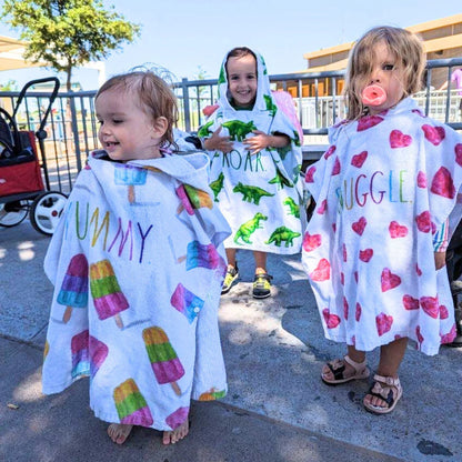 Kid Poncho W Ball Snuggle