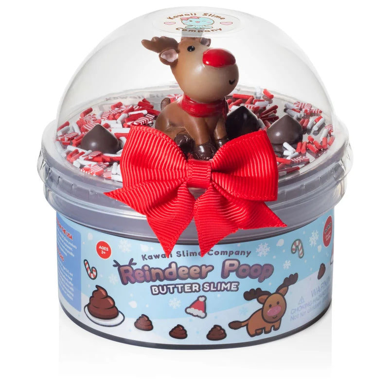 Kawaii Reindeer Poop Dome Slime