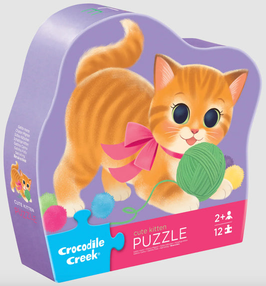 Cute Kitten 12-pc Shaped Box Puzzle