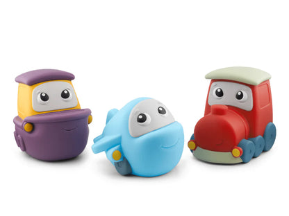 Soft Tonies: Transportation Set - Airplane, Ship and Train