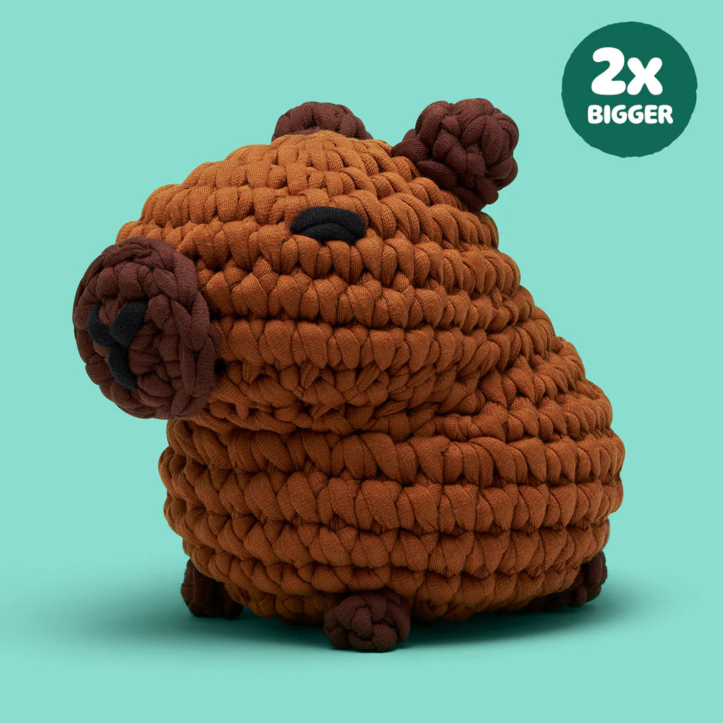 Hugh the Capybara Extra Squeezy Woobles Crochet Kit