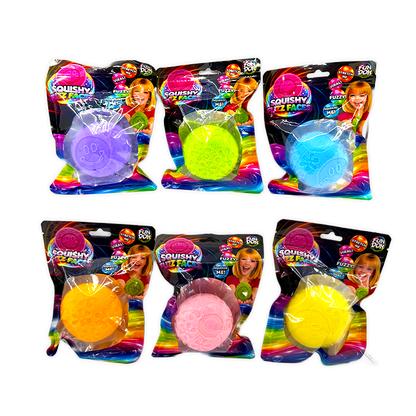 Fun Doh Fuzzy Face Squishy Sensory Toy Variety - 12/Display