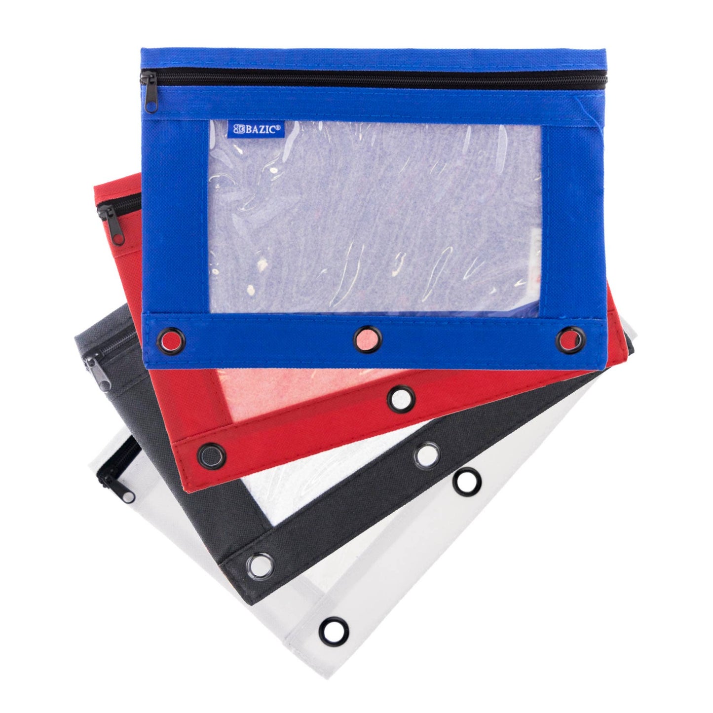 3-Ring Pencil Pouch with Clear Window