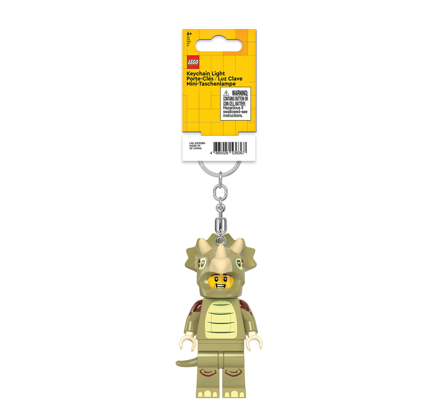 LEGO Dinosaur LED Keychain