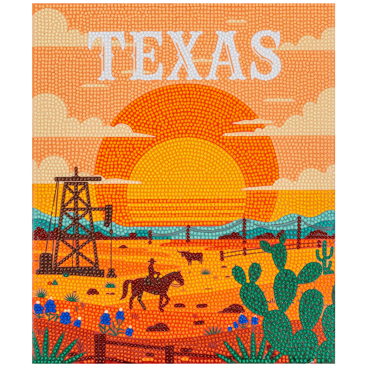 PixelPop™ Diamond Art — Reset - States Series - Texas