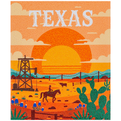 PixelPop™ Diamond Art — Reset - States Series - Texas
