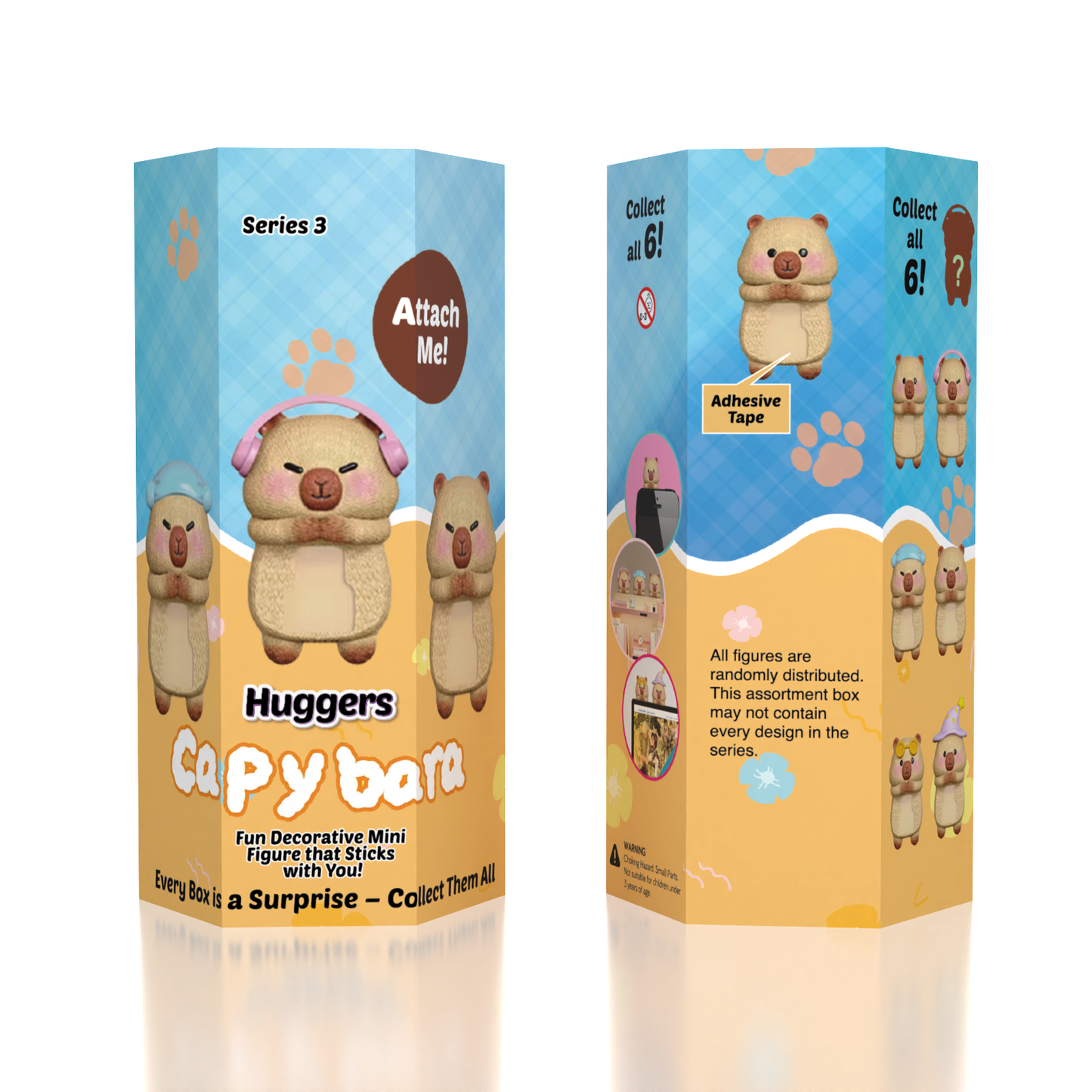 Capybara Huggers S3: The Phone Hugging Animals Collectable Figurine Blind Bag (1pc)