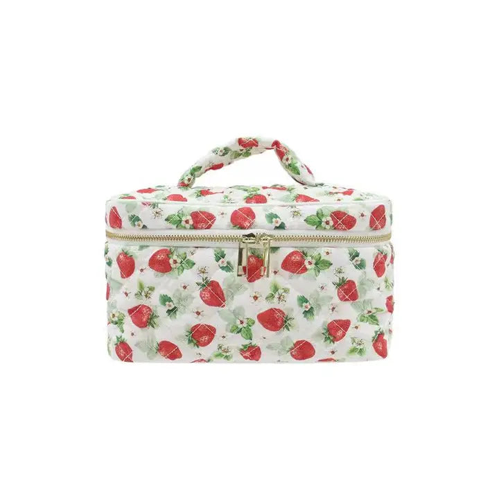 Strawberries Vanity Bag