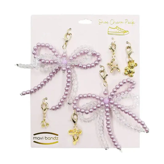 Pink Pearl Shoe Charms