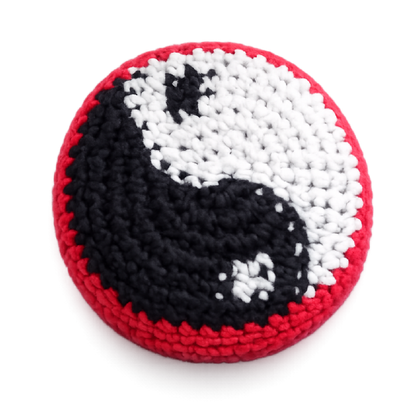 Extreme Retro Hand-Knitted Kick Pouch Footbag - 12/Display
