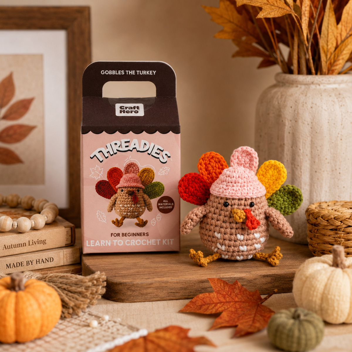 Thanksgiving Crochet Kit for Beginners | Gobbles | DIY